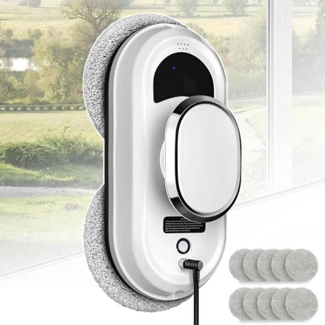 窓拭きロボット 最新発売 窓掃除ロボット【AI自動窓掃除】複数の清掃モード 5600Pa強力吸引 35ml水タンク付き 落下防止 高層 屋内/屋外の高層窓用スマート窓掃除機 限定セール 窓拭きロボット 窓掃除ロボット【AI自動窓掃除】複数の清掃モード