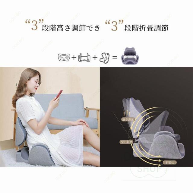 マッサージチェア マッサージシート マッサージ器 お尻 腰 背中 骨盤 座椅子 安い 高級 小型 コンパクト 折り畳みでき 持運び便利 3段階強度/温度 揉み玉_10