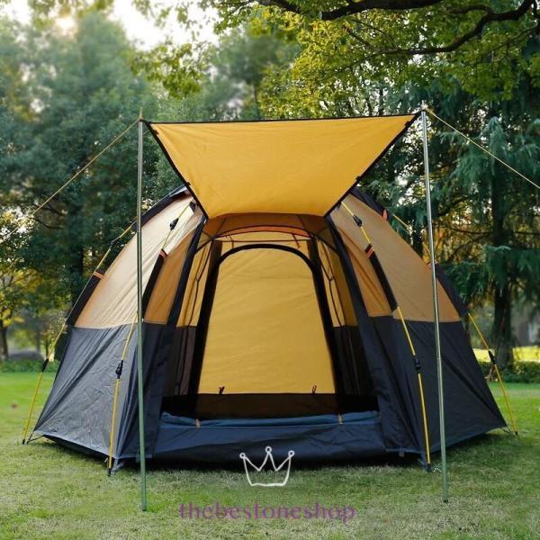 ワンタッチテント アウトドア 投げるだけで簡単設置 広い 丈夫 サンシェード 日除け 日よけ ドーム型 防風防雨 ビッグテント 5-8人用 ワンタッチテント アウトドア 投げるだけで簡単設置 広い 丈夫