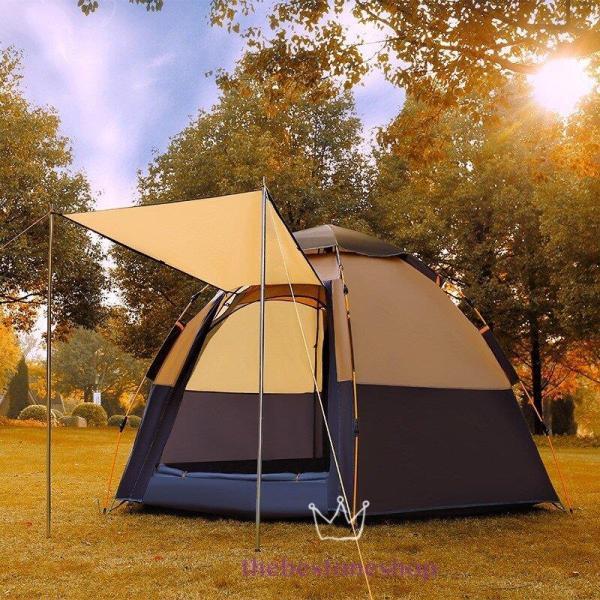 ワンタッチテント アウトドア 投げるだけで簡単設置 広い 丈夫