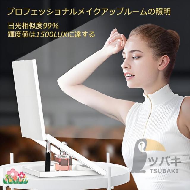 女優ミラー ledライト付き 卓上ミラー 10倍拡大鏡 8インチ USB充電式 高さ調整 多角度調整 無段階調光 おしゃれ 卓上鏡 ライト付き メイク鏡 化粧鏡 プレゼント