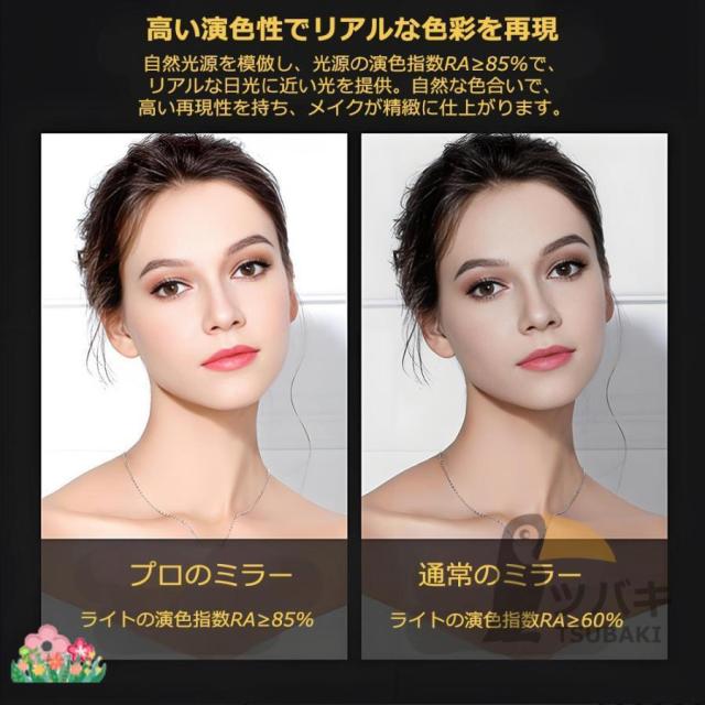 女優ミラー ledライト付き 卓上ミラー 10倍拡大鏡 8インチ USB充電式 高さ調整 多角度調整 無段階調光 おしゃれ 卓上鏡 ライト付き メイク鏡 化粧鏡 プレゼント
