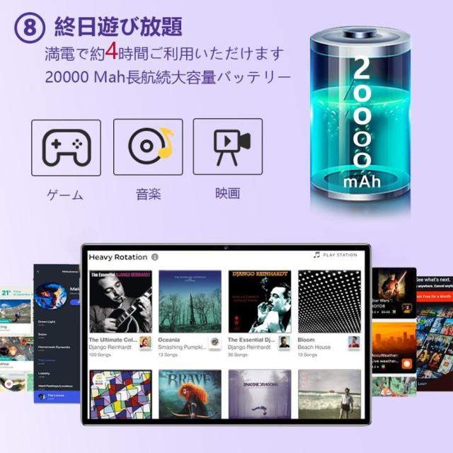 Android14 タブレット PC 本体 10.1インチ 本体 2026最新作 16+512GB FullHD wi-fi 5G 在宅勤務 ネット授業 コスパ最高 安い クリスマス GPS 電話 タブレット_14