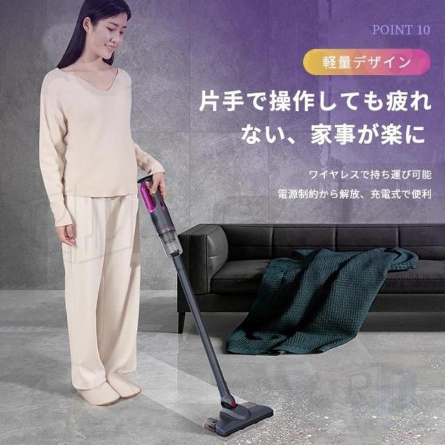 掃除機 コードレス 32000pa ハンディー クリーナー 強力吸引 0.98kg サイクロン式 充電式 軽量 静音 小型 スティック型 コンパクト 家庭用 省エネ USB モップ