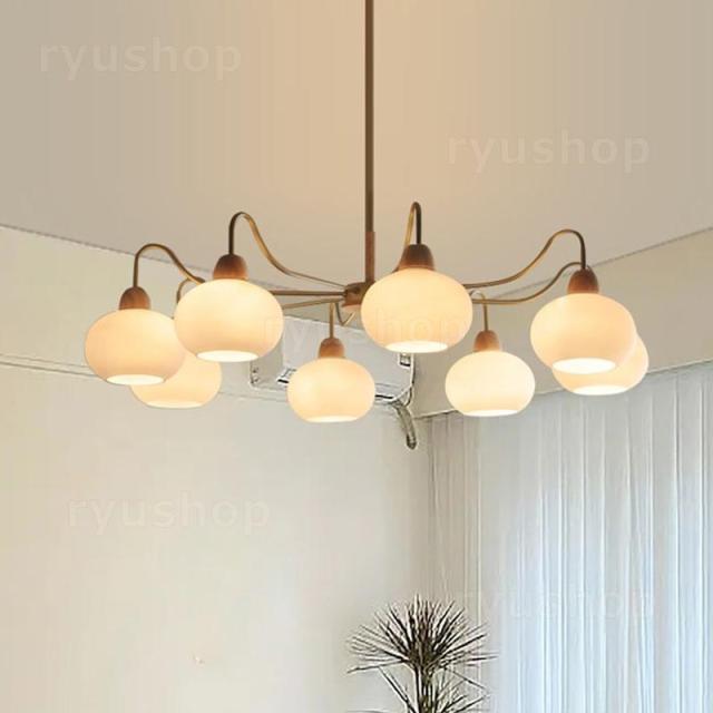 シャンデリア 北欧 おしゃれ LED対応 枝型 天井照明器具 ガラス 3灯 6灯 8灯 ペンダントライト 大きめ シーリングライト 吹き抜け 玄関 吊り下げ照明 天井ライト