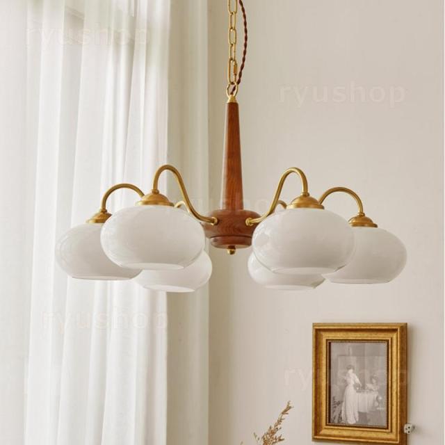 秋月貿易 シャンデリア ジュエル 天井照明 6灯式 簡単取り付け 軽量