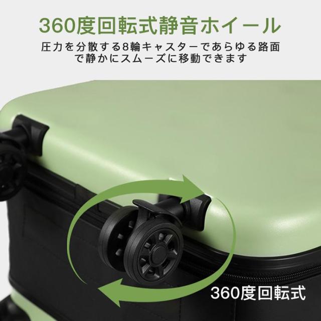 スーツケース 機内持ち込み 軽量 折りたたみ スーツケース 大容量 拡張収納 折り畳みキャリーケース 収納 省スペース ダブルキャスター 旅行 出張 修学旅行_14