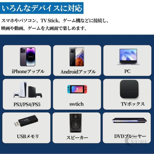 プロジェクター 天井投影 本体 小型 家庭用 4K対応 高輝度 自動補正 Android TV11.0 5G WiFi6 Bluetooth5.2 スピーカー_9