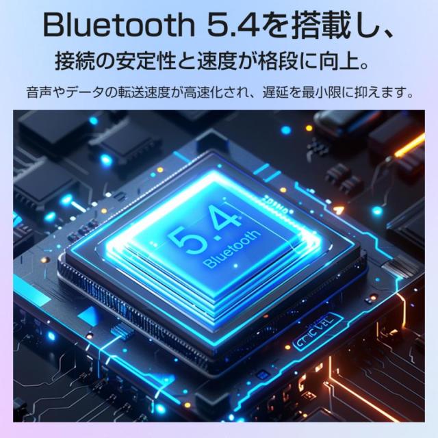 ワイヤレスイヤホン ワイヤレス イヤホン Bluetooth 5.4 ノイズキャンセリング 両耳 片耳 軽量 残量表示 HiFi 高音質 音量調整 IPX7防水 iPhone Android ワイヤレスヘッドホン