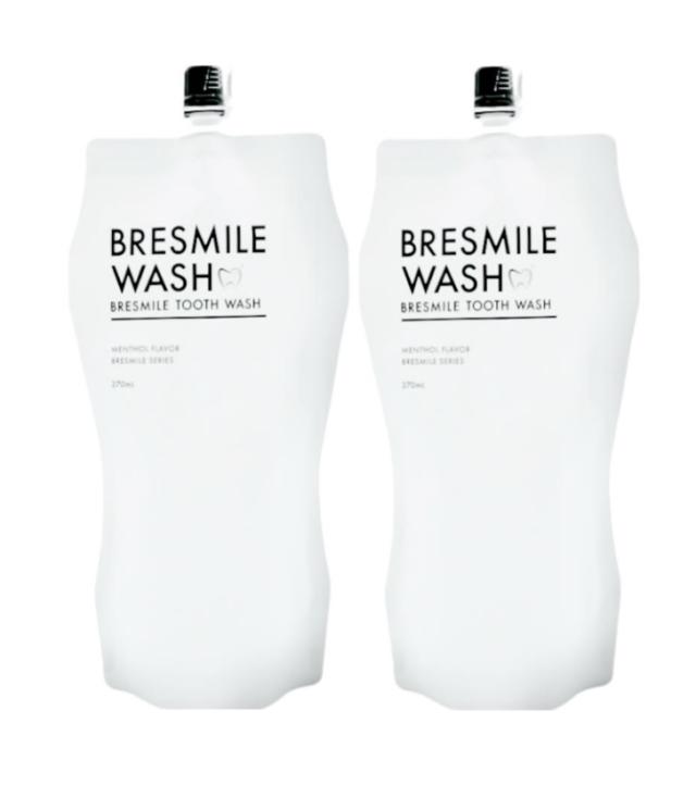 ブレスマイルウォッシュ 2袋 計量カップ付き BRESMILE WASH 270ml