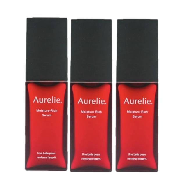 【３本】Aurelie. Moisture-RichSerum オレリー　モイスチャー　リッチセラム　美容液 30ml megumi ギフト　プレゼント　誕生日