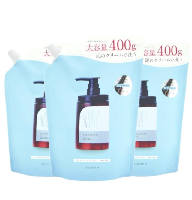 cocone ココネ クレイ クリーム リペアタイプ 3袋 詰め替え用