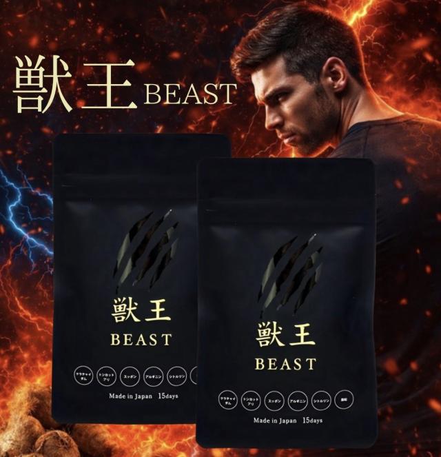 獣王beastサプリ 獣王ビースト 45粒 2袋 じゅうおう
