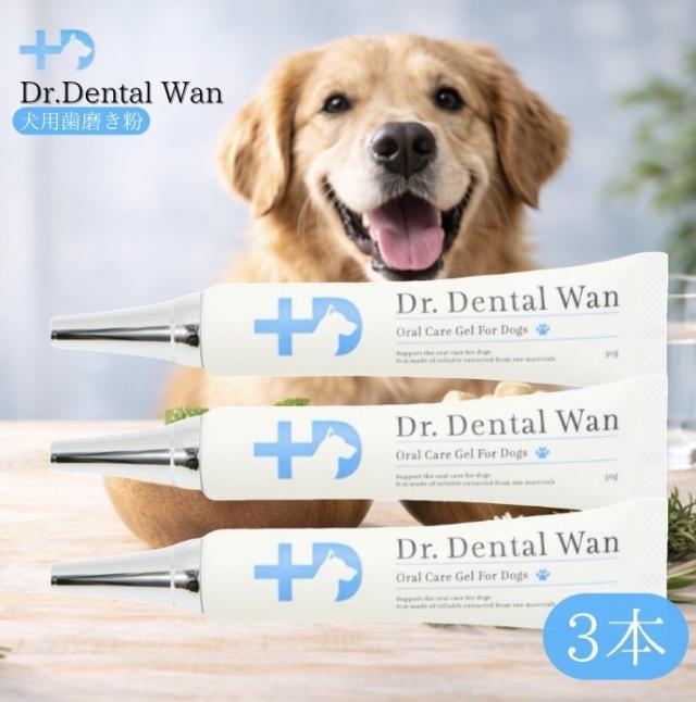 ドクターデンタルワン30g×3本 Dr.Dental wan 犬用歯磨きジェル 30g プレーン 3本セット