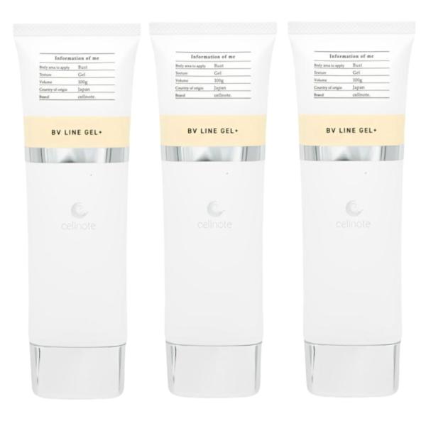 【3本】バストケアジェル cell note BV LINE GEL+ (セルノート ビーブイラインジェル) ジェル バスト ボリュームラインジェル プラス　100g