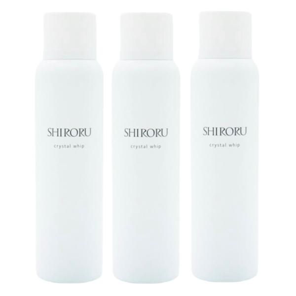 3本 SHIRORU シロル クリスタルホイップ 炭酸 泡洗顔 炭酸洗顔 炭酸泡 濃密泡 crystal whip 120g