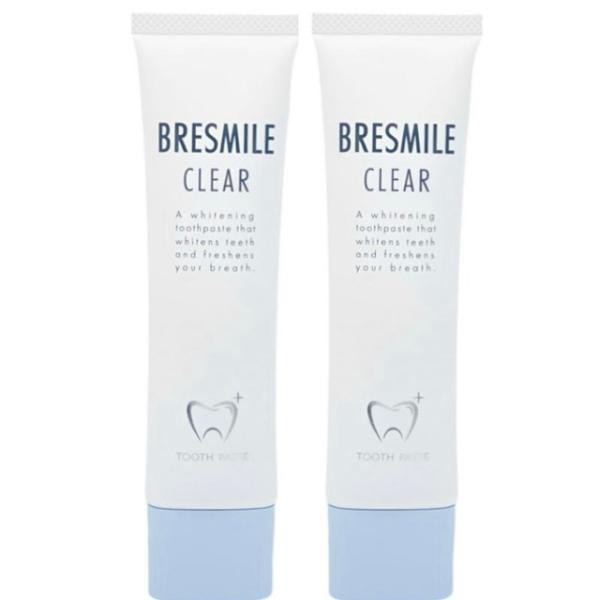 【2個】ブレスマイル BRESMILE ブレスマイルクリア 60g 歯磨き粉 最新ブレスマイルクリア　