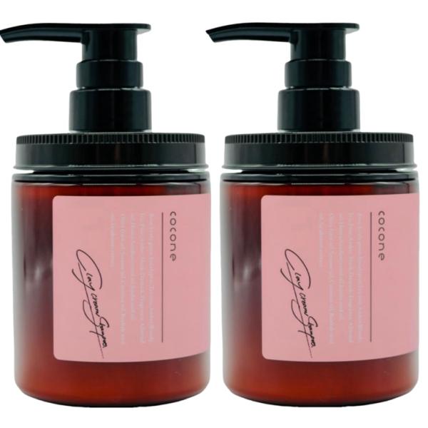 2本】本体 クレイクリームシャンプー cocone ココネ ピンク 380g