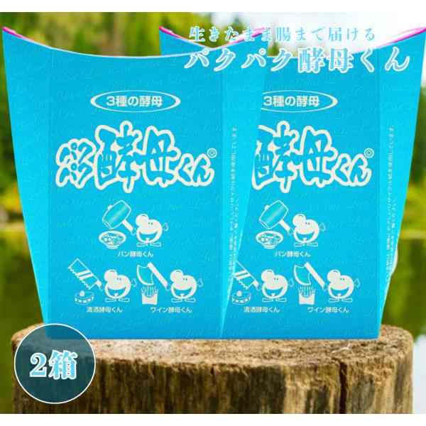 【2箱】パクパク酵母くん 31袋入り 糖質 3種の酵母 酵母 サプリ  健康 ぱくぱく酵母くん