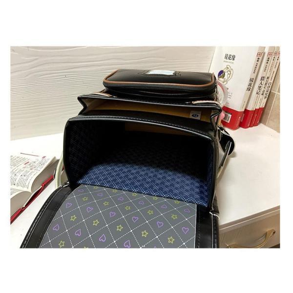 ランドセル 入学 バッグA4教科書ノート対応サイズ 自動ロック 軽量 防水 ギフト 通学 高品質 お祝い 可愛い お祝い 低反発クッション 快適_12