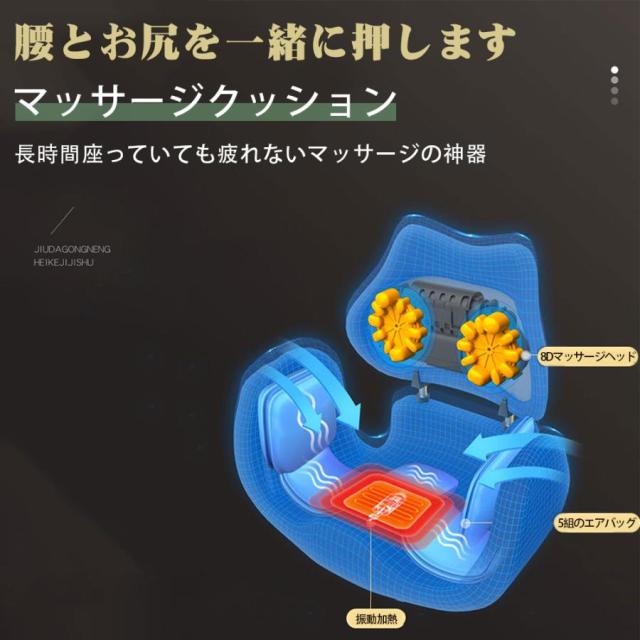 マッサージシート マッサージ器 温熱 全身 肩 腰 背中 肩こり 電動