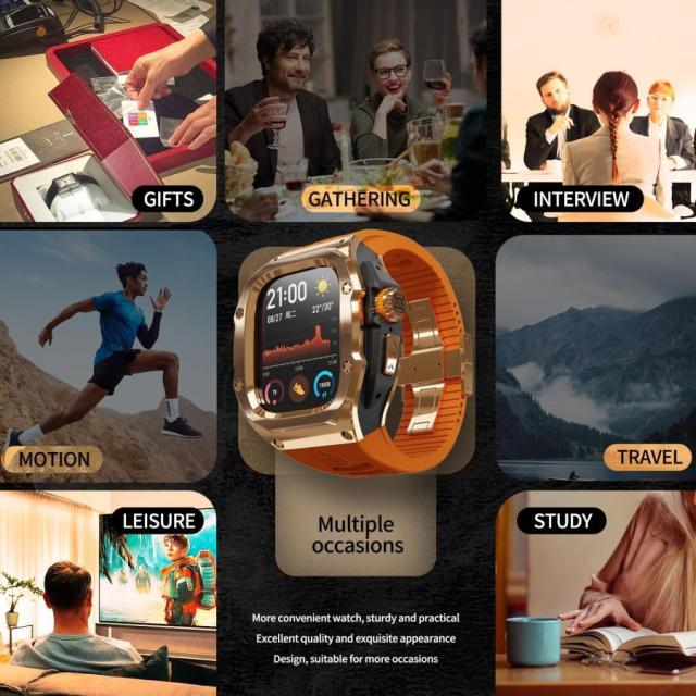 コンパチブル Apple Watch Ultra/Ultra 2対応 49mm専用バンド アップルウォッチ Ultra/Ultra 2交換バンド タリー保護 エッジ保護 耐衝撃 傷防止 メンズ 2024_9