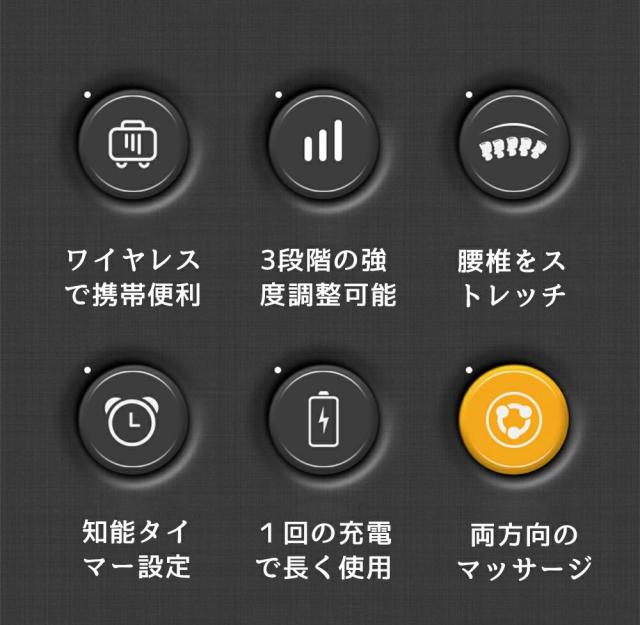 マッサージ機 電動マッサージ枕 コンパクト 小型 マッサージャー リラックス 車用 首 肩 腰 頸椎 背中 太もも 肩こり ストレス解消 マッサージピロー ヒーター付き 寝ながら メンズ ファッション_1