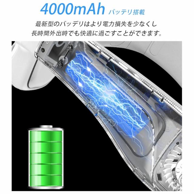 首掛け扇風機 ネッククーラー 羽なし 軽量 静音 マイナスイオン 扇風機 