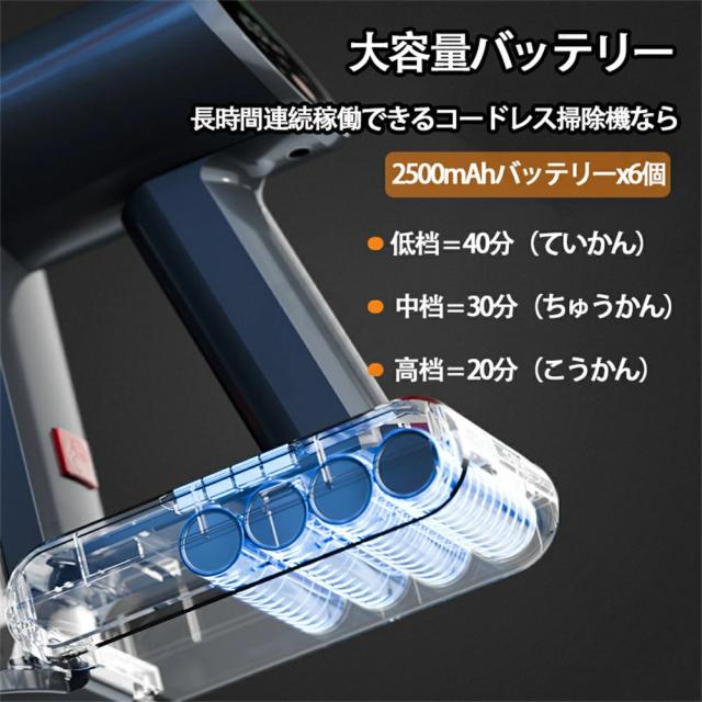 掃除機 コードレス ハンディ 45000pa吸引力 強力吸引 6IN1 充電式