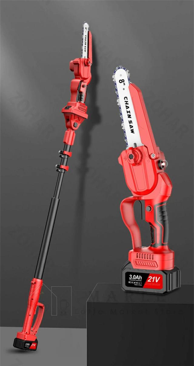 チェーンソー 充電式 8インチ 21V ブラシレスモーター 電動