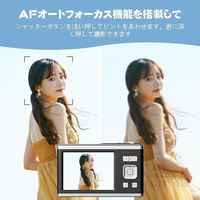 デジタルカメラ 4K コンパクトデジタルカメラ 6000w画素 小型 軽量 高画質 防水 HD録画 16倍ズーム 伸縮レンズ 動画 撮影 オートフォーカス 安い 初心者 ギフト_10