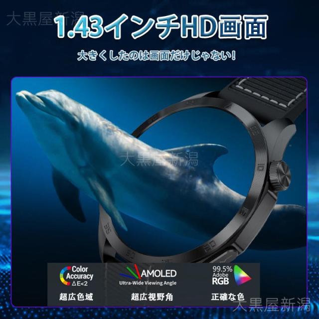 スマートウォッチ 日本製センサー 心電図ECG+PPG 血糖値 血圧測定 尿酸脂質 血中酸素 体温測定 24時間高精度心拍数 睡眠管理 活動量計 着信通知 2025最新_3