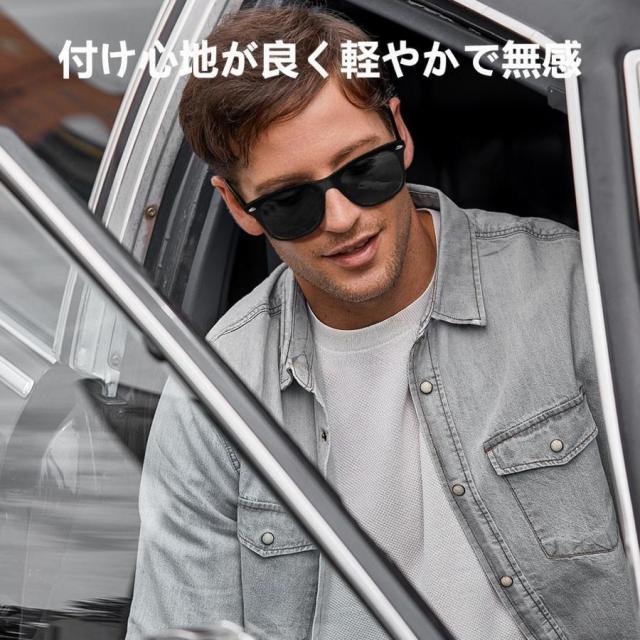 スマートメガネ bluetooth 通話可能 高音質 伝導 グラスレンズ交換可能 サングラス iphone、Android対応 度付き ワイヤレスメガネ マイク内蔵 sun 父の日 2025_13