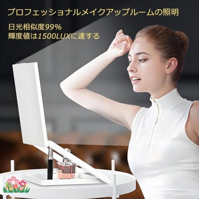 女優ミラー ledライト付き 卓上ミラー 10倍拡大鏡 8インチ USB充電式 高さ調整 多角度調整 無段階調光 おしゃれ 卓上鏡 ライト付き メイク鏡 化粧鏡 プレゼント