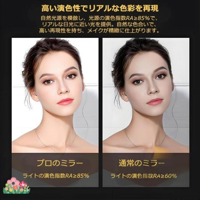 女優ミラー ledライト付き 卓上ミラー 10倍拡大鏡 8インチ USB充電式 高さ調整 多角度調整 無段階調光 おしゃれ 卓上鏡 ライト付き メイク鏡 化粧鏡 プレゼント