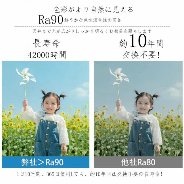 シーリングファンライト led ファン付き照明 シーリングファン 扇風機 3500lm 天井ライト 照明器具 省エネ 調光調色 DCモーター タイマー機能 空気循環 工事不要 静音軽量薄型 6~12畳 おしゃれ 暑さ対策 リモコン引掛シーリング おしゃれ 節電1台2役