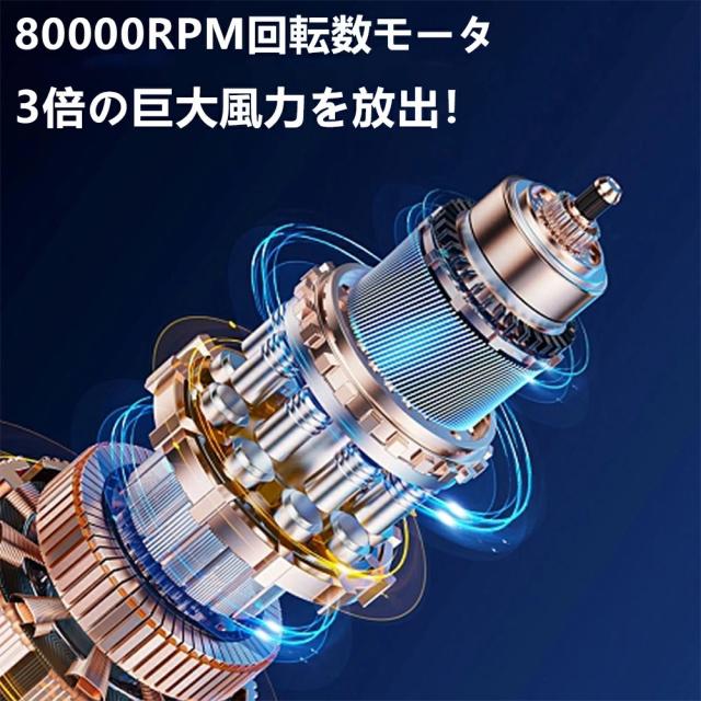 手持ち扇風機 超高速扇風機 ポータブルファン 多機能 3種類のノズル付き 扇風機 ハンディファン 小型扇風機 超軽量 290g 強力モーター内蔵 長時間航続 無段階風速調整可能 自然風モード usb 扇風機 持ち運び簡単 卓上扇風機 熱中症対策 ギフ_3