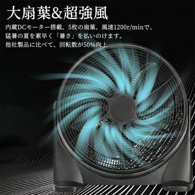 扇風機 dcモーター 大型58cm工業扇 風量3段階調節 扇風機 サーキュレーター タワーファン フロア型 循環送風機 送風機 扇風機 静音 自然風 お手入れ簡単 空気清浄 省エ 工場扇風機 衣類乾燥機 卓上 エアーファン 送風器