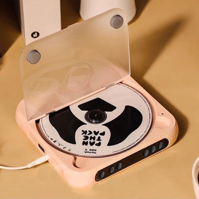 CDプレーヤー Bluetooth 卓上 学習用 ポータブル 高音質 ウォークマン コンパクト CDレコ 多機能 ポータブルcdプレー おしゃれ 音楽再生 小型 スピード調整_10