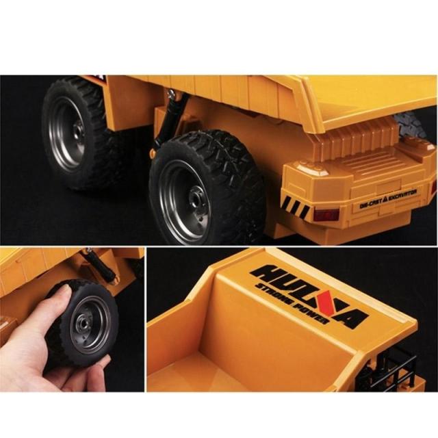 ラジコン ダンプカー 6チャンネル 大型ダンプカー 働く車 エンジニア車両 合金 男の子 働く車 プレゼント 建設機 大人 おもちゃ 誕生日 2025 こどもの日 ギフト_4