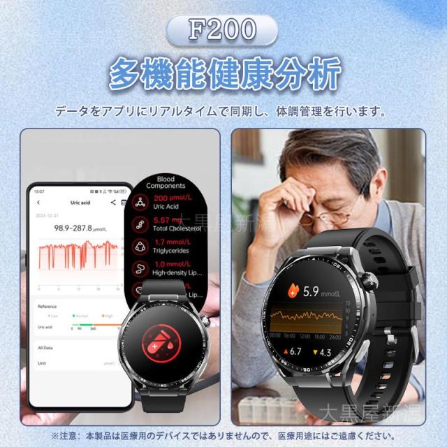 スマートウォッチ 日本製 センサー 通話機能 心電図ECG+PPG 24時間健康管理 血圧 心拍数 睡眠管理 酸素濃度 歩数計 音楽?カメラ制御 SOS機能 敬老の日 ギフト_3