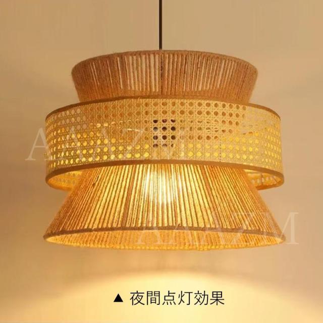 ペンダントライト おしゃれ 木製 透かし LED電球 レトロ 北欧 天井照明器具 お洒落 リビング ダイニング インテリア キッチン ベッドルーム シンプル 吊下げ灯_6
