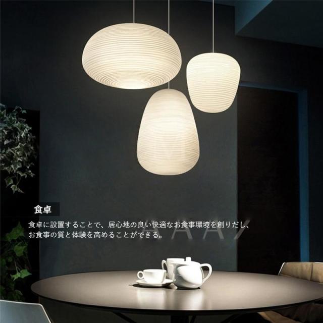 ペンダントライト ガラス 和風 丸型 形 LED電球対応 レトロ アンティーク 天井照明器具 ちょうちん 天井ライト ダイニング キッチン 寝室 玄関 吊り下げ照明_12