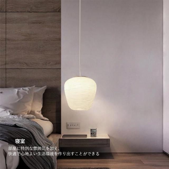 ペンダントライト ガラス 和風 丸型 形 LED電球対応 レトロ