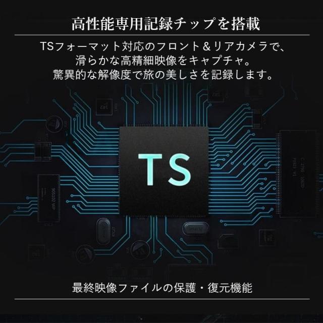 ドライブレコーダー 前後 2カメラ 駐車監視 防犯監視 wifi対応 カーレコーダー 車載カメラ 4K高画質 1.47インチ画面 分離式カメラ_3