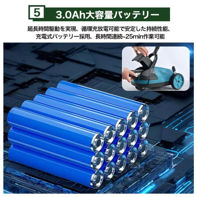 草刈り機 自走式草刈り機 家庭用 業務用 芝刈り機 芝刈機 ブラシレスモータ搭載 3段調整 草刈機 芝生 自走式 小型 軽量 高耐久 低騒音 最強 2025_10