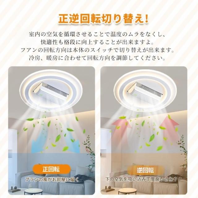 シーリングファンライト led ~14畳 シーリングファン 首振り DCモーター 調光調色 6段調節 APP対応 天井照明 ファン付き照明 扇風機 取付簡単 空気循環 省エネ