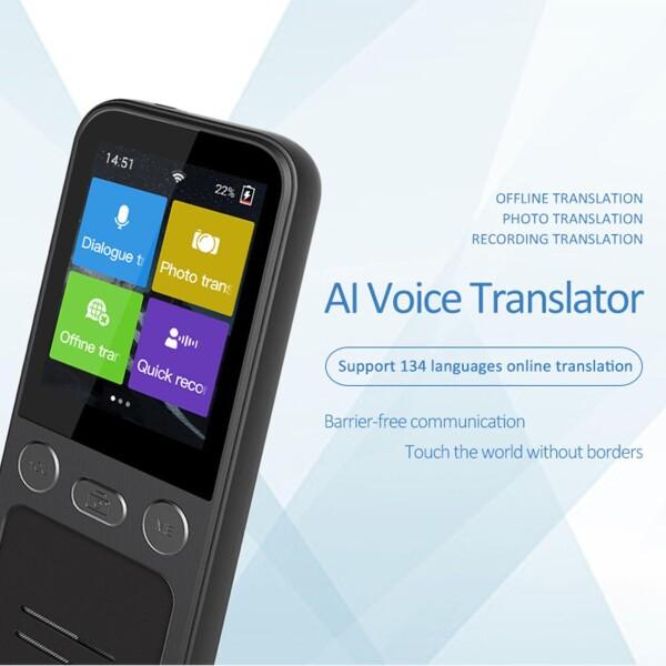 WiFi 接続付きスマート音声翻訳機: 134 言語対応の音声写真翻訳デバイス、10 か国対応のオフライ_4