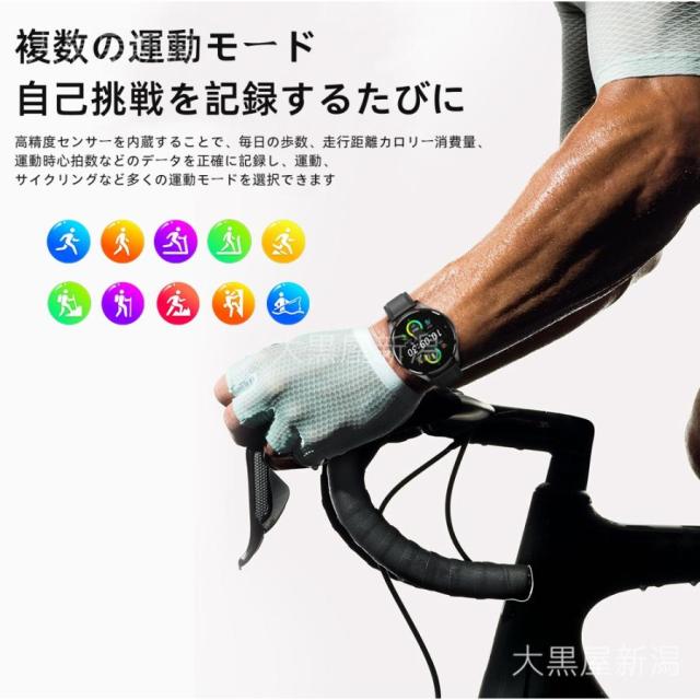 スマートウォッチ 通話機能 心電図ECG+PPG 血圧測定 血液成分 尿酸脂質 24時間高精度心拍数 睡眠検測 血中酸素 24時間健康管理 SOS機能 iPhone/Android 対応_11