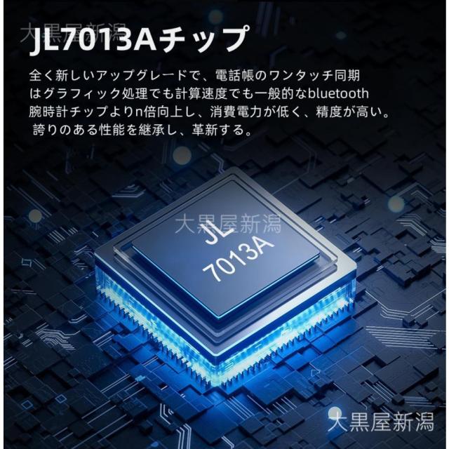 スマートウォッチ 通話機能 心電図ECG+PPG 血圧測定 血液成分 尿酸脂質 24時間高精度心拍数 睡眠検測 血中酸素 24時間健康管理 SOS機能 iPhone/Android 対応_2